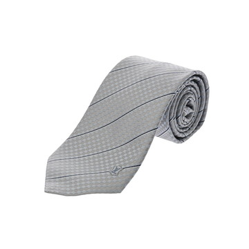 ルイ ヴィトン クラヴァット エク 8CM　 ブルーシエル M78756 シルク100% メンズ 【中古】【other】