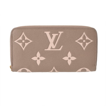 ルイ ヴィトン バイカラーモノグラムアンプラント ジッピーウォレット  トゥルトレール/クレーム M69794 レザー ユニセックス 財布 【中古】【purse】