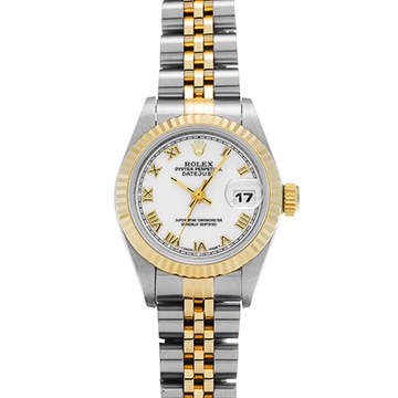 ロレックス デイトジャスト 69173 ホワイト レディース 時計 【中古】【wristwatch】