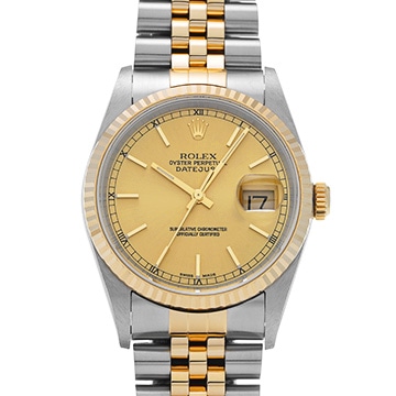 ロレックス デイトジャスト 16233 シャンパン メンズ 時計 【中古】【wristwatch】