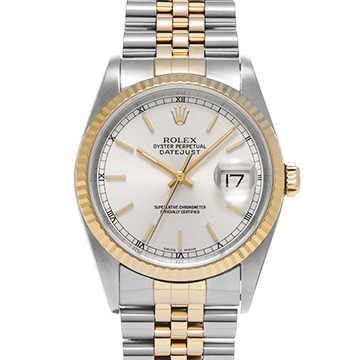 ロレックス デイトジャスト 16233 シルバー メンズ 時計 【中古】【wristwatch】
