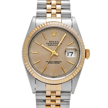 ロレックス デイトジャスト 16233 シャンパンタペストリー メンズ 時計 【中古】【wristwatch】