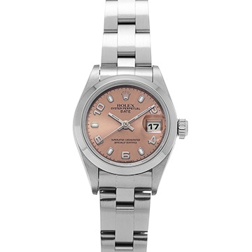 ロレックス オイスターパーペチュアル デイト 69160 ピンク レディース 時計 【中古】【wristwatch】