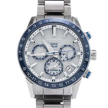 セイコー アストロン デュアルタイム SBXC013 ホワイト メンズ 時計 【中古】【wristwatch】