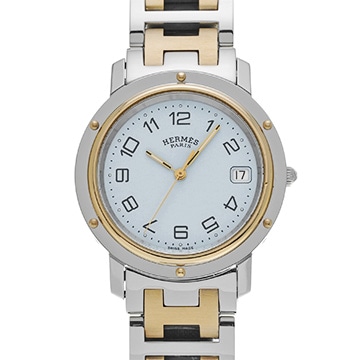 エルメス クリッパー CL6.720.130/3751 ホワイト メンズ 時計 【中古】【wristwatch】