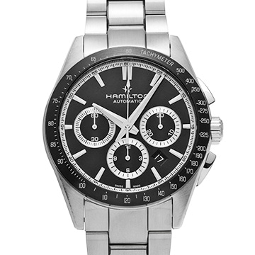 ハミルトン ジャズマスター パフォーマー オートクロノ H36606130 ブラック メンズ 時計 【中古】【wristwatch】