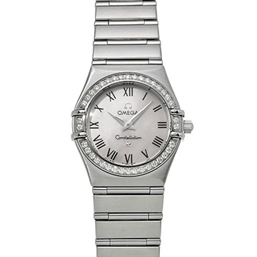 オメガ コンステレーション クォーツ 1476.61 ホワイトシェル/ダイヤモンド レディース 時計 【中古】【wristwatch】