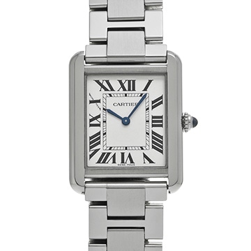 カルティエ タンク ソロ SM W5200013 シルバー レディース 時計 【中古】【wristwatch】