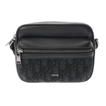 ディオール Rider 2.0 ジップ メッセンジャーバッグ ミニ ブラック 2ESWS034YKS_H03E オブリーク・ジャガードキャンバス/グレインドカーフ メンズ バッグ 【中古】【bag】