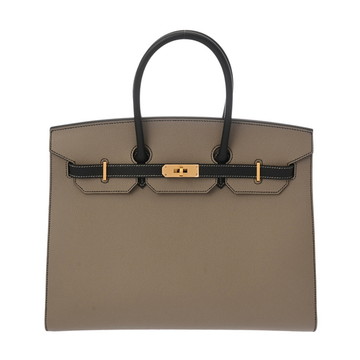 エルメス バーキン 35 セリエ SPオーダー ブラック/グリアスファルト ヴォーエプソン レディース バッグ 【中古】【bag】