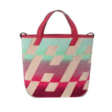 エルメス H アン ビエ PM エクリュ/ベージュ/ブルーペール/フランボワーズ トワルアッシュ/ヴォースイフト ユニセックス バッグ 【中古】【bag】