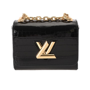 ルイ ヴィトン ツイスト MINI チェーンショルダー ノワール N95388 クロコダイル レディース バッグ 【中古】【bag】