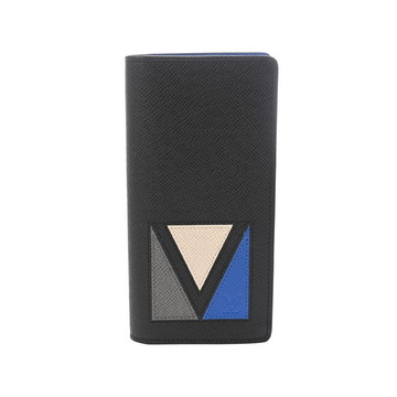 ルイ ヴィトン タイガ ポルトフォイユ ブラザ Vシェイプ ブラック M30791 レザー メンズ 財布 【中古】【purse】