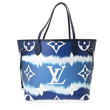 ルイ ヴィトン モノグラムジャイアント LVエスカル ネヴァーフルMM ブルー M45128 モノグラムキャンバス ユニセックス バッグ 【中古】【bag】