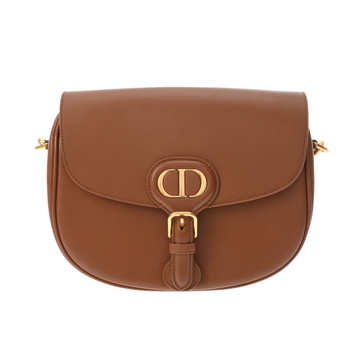 ディオール BOBBYバッグ ミディアム ブラウン M9319UMOL ボックスカーフ レディース バッグ 【中古】【bag】