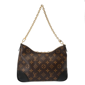 ルイ ヴィトン モノグラム ブーローニュ NM ノワール/ブラウン M45831 モノグラムキャンバス レディース バッグ 【中古】【bag】