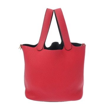 エルメス ピコタン ロック MM カザック ローズエクストリーム/ブルーニュイ トリヨンクレマンス レディース バッグ 【中古】【bag】