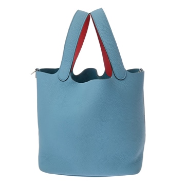 エルメス ピコタン ロック MM エクラ ブルーノール/ルージュクー トリヨンクレマンス/ヴォースイフト レディース バッグ 【中古】【bag】