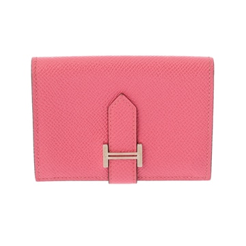 エルメス ベアン カードケース ローズアザレ ヴォーエプソン レディース 【中古】【other】