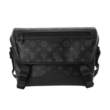 ルイ ヴィトン モノグラムエクリプス メッセンジャー ヴォワヤージュ PM ブラック M12517 モノグラム・エクリプス・キャンバス メンズ バッグ 【中古】【bag】