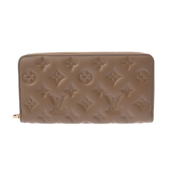 ルイ ヴィトン モノグラムアンプラント ジッピーウォレット トープ M81511 ラムレザー メンズ 財布 【中古】【purse】