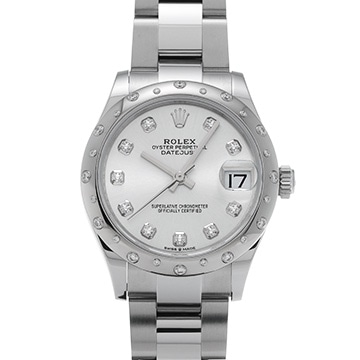 ロレックス デイトジャスト 31 278344RBR シルバー/ダイヤモンド ユニセックス 時計 【中古】【wristwatch】