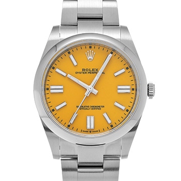 ロレックス オイスターパーペチュアル 41 124300 イエロー メンズ 時計 【中古】【wristwatch】