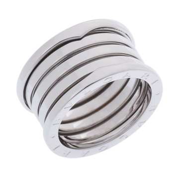 ブルガリ B.ZERO1リング #61 シルバー K18ホワイトゴールド WG レディース ジュエリー 【中古】【jewelry】