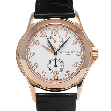 パテック フィリップ カラトラバ トラベルタイム 5134R-001 ホワイト メンズ 時計 【中古】【wristwatch】