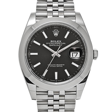 ロレックス デイトジャスト 41 126300 ブライトブラック メンズ 時計 【新品】【wristwatch】