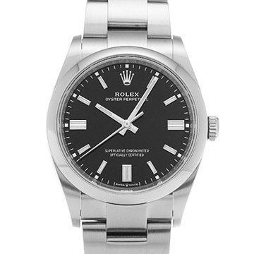 ロレックス オイスターパーペチュアル 36 126000 ブライトブラック メンズ 時計 【中古】【wristwatch】