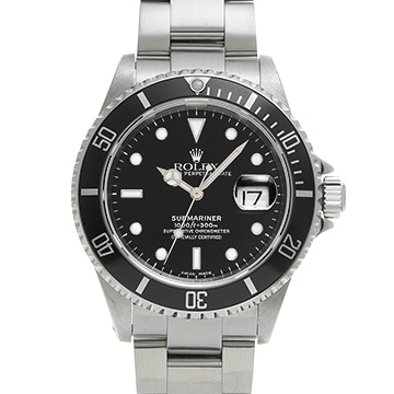ロレックス サブマリーナ デイト 16610 ブラック メンズ 時計 【中古】【wristwatch】