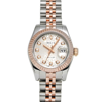 ロレックス デイトジャスト 179171G シルバーコンピュータ/ダイヤモンド レディース 時計 【中古】【wristwatch】