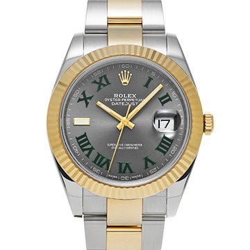 ロレックス デイトジャスト 41 126333 スレート メンズ 時計 【中古】【wristwatch】