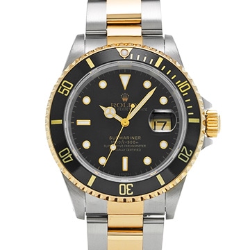 ロレックス サブマリーナ デイト 16613 ブラック メンズ 時計 【中古】【wristwatch】