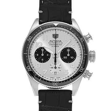 タグ ホイヤー オータヴィア キャリバーホイヤー02 フライバッククロノグラフ クロノメーター CBE511B.FC8279 シルバー/ブラック メンズ 時計 【中古】【wristwatch】