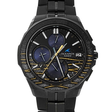 カシオ オシアナス マンタ 限定300本 OCW-S5000MES-1AJR ブラック メンズ 時計 【中古】【wristwatch】
