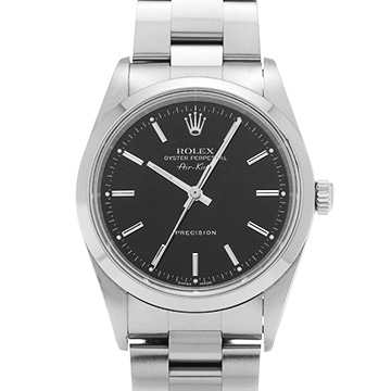 ロレックス エアキング 14000M ブラック メンズ 時計 【中古】【wristwatch】