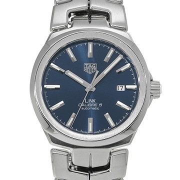 タグ ホイヤー リンク キャリバー5 WBC2112.BA0603 ブルー メンズ 時計 【中古】【wristwatch】