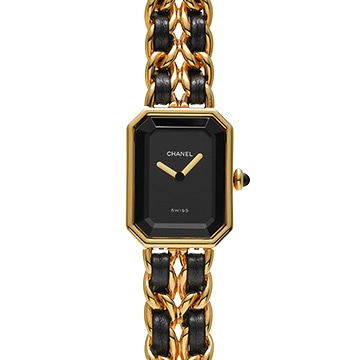 シャネル プルミエール S H0001 ブラック レディース 時計 【中古】【wristwatch】