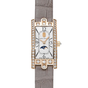 ハリー ウィンストン アヴェニュー C ミニ ムーンフェイズ AVCQMP16RR001 ホワイトシェル レディース 時計 【中古】【wristwatch】