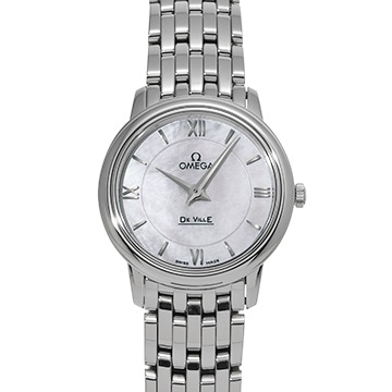 オメガ デ・ヴィル プレステージ クォーツ 424.10.27.60.05.001 ホワイトシェル レディース 時計 【中古】【wristwatch】
