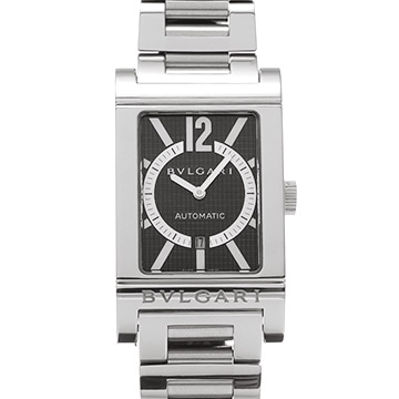 ブルガリ レッタンゴロ RT45S ブラック メンズ 時計 【中古】【wristwatch】