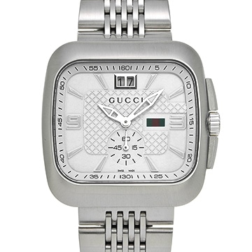 グッチ クーペ YA131319 ホワイト メンズ 時計 【中古】【wristwatch】