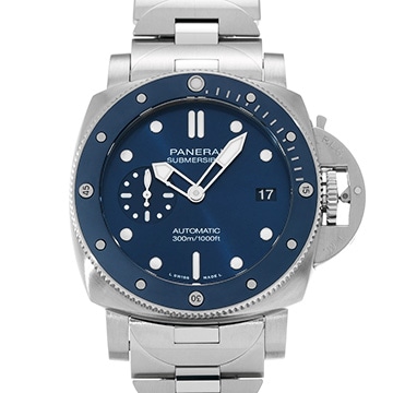 パネライ サブマーシブル ブルーノッテ PAM01068 ブルー メンズ 時計 【中古】【wristwatch】