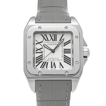 カルティエ サントス100 MM W20126X8 シルバー ユニセックス 時計 【中古】【wristwatch】