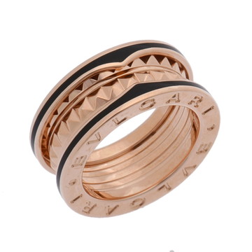 ブルガリ B-ZERO1ロック リング #47 ゴールド 358001 K18ピンクゴールド PG/ブラックセラミック レディース ジュエリー 【中古】【jewelry】