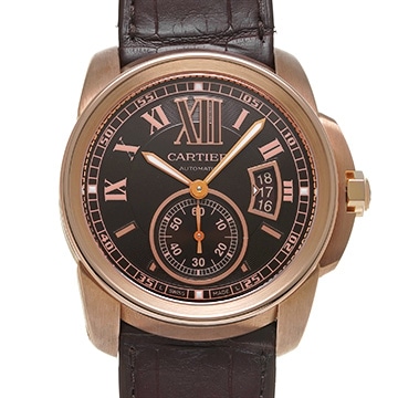 カルティエ カリブル ドゥ カルティエ W7100007 ブラウン メンズ 時計 【中古】【wristwatch】