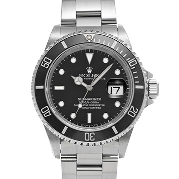 ロレックス サブマリーナ デイト 16610 ブラック メンズ 時計 【中古】【wristwatch】