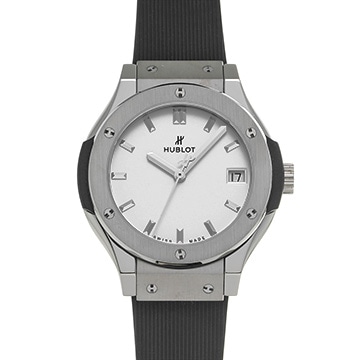 ウブロ クラシックフュージョン チタニウム オパリン 581.NX.2611.RX オパリン レディース 時計 【中古】【wristwatch】